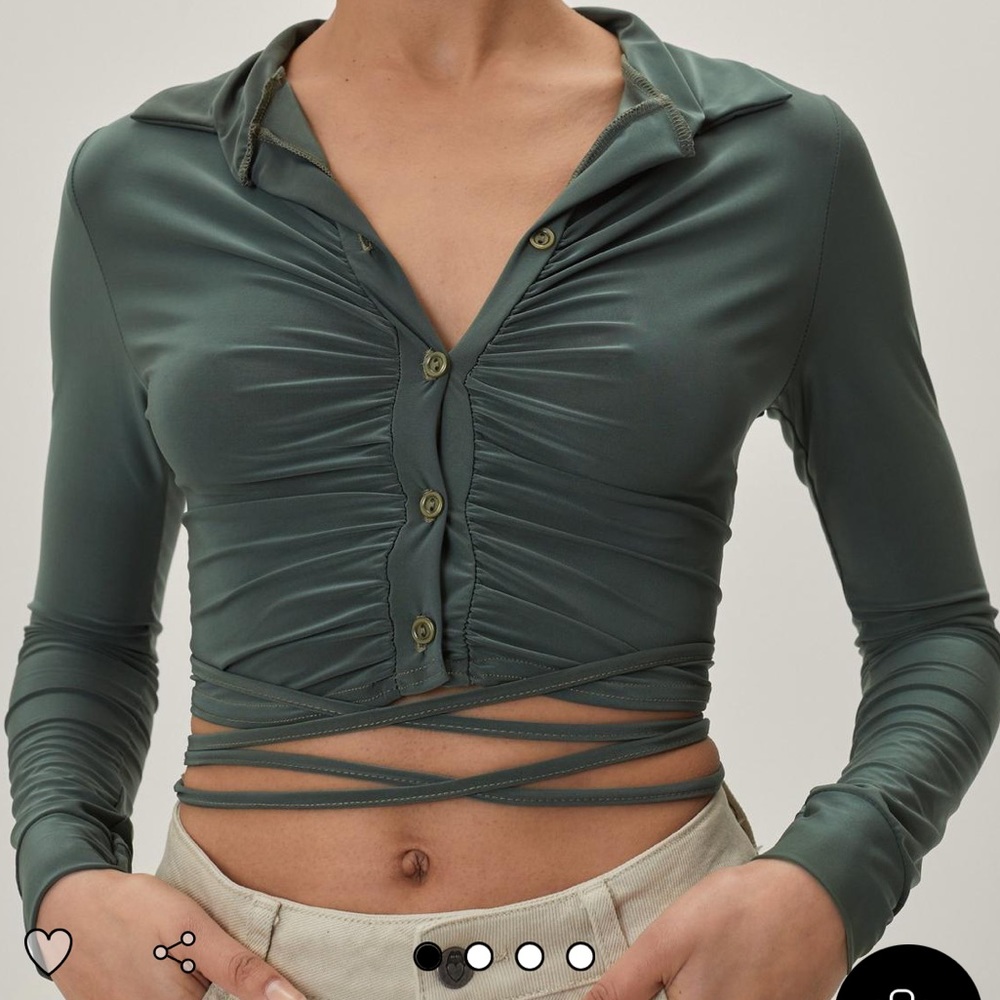 NWT Ruched Nasty Gal Top